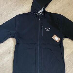 Black Dark Seas Hooded Outware Jacket